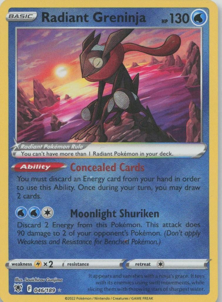 Pokemon Radiant Greninja Astral Radiance #46 NM EN