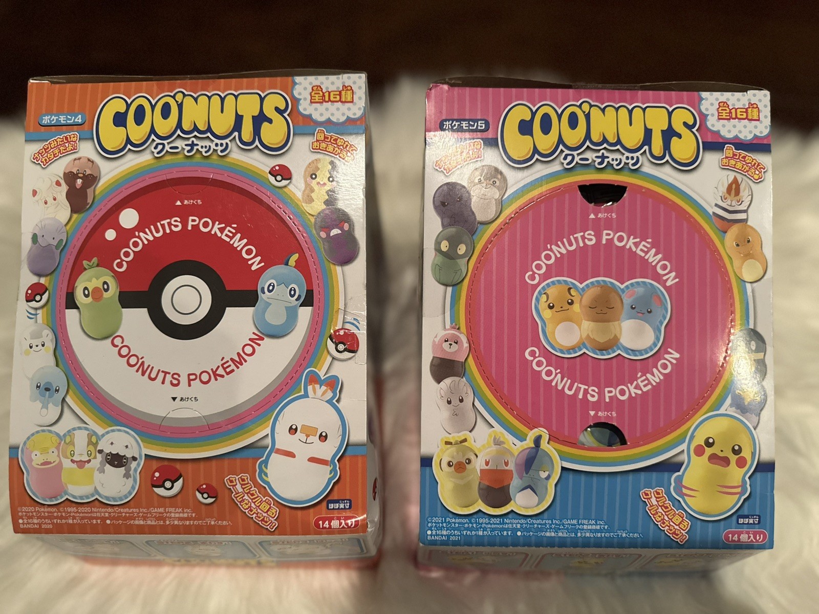 Pokémon Coo'nuts Sealed Boxes Japan Import Limited Edition Series 4 & 5