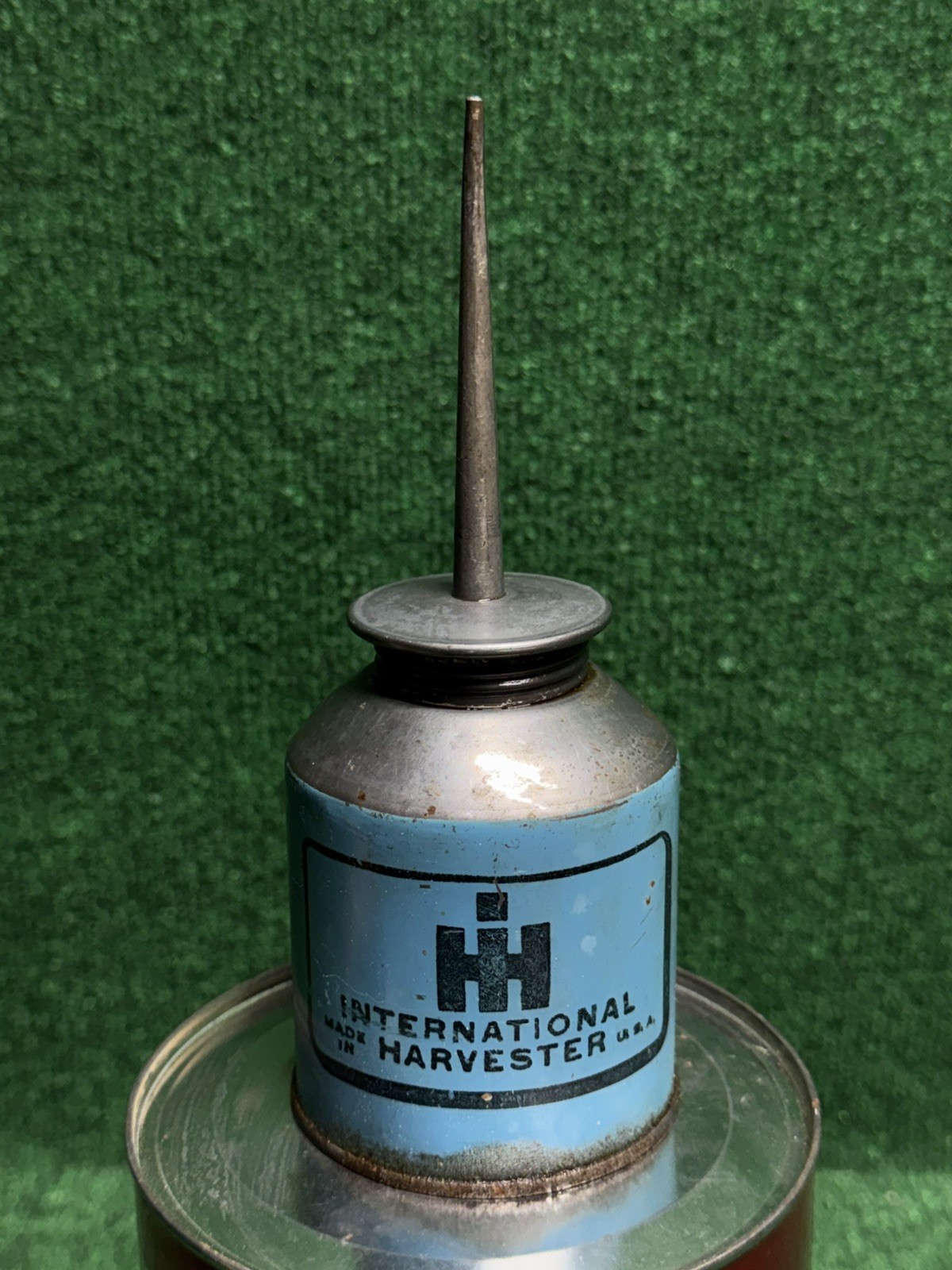 Vintage International Harvester Oil Can Advertising Brookville Ohio RARE Vintage International Harvester Oil Can Advertising Brookville Ohio RARE