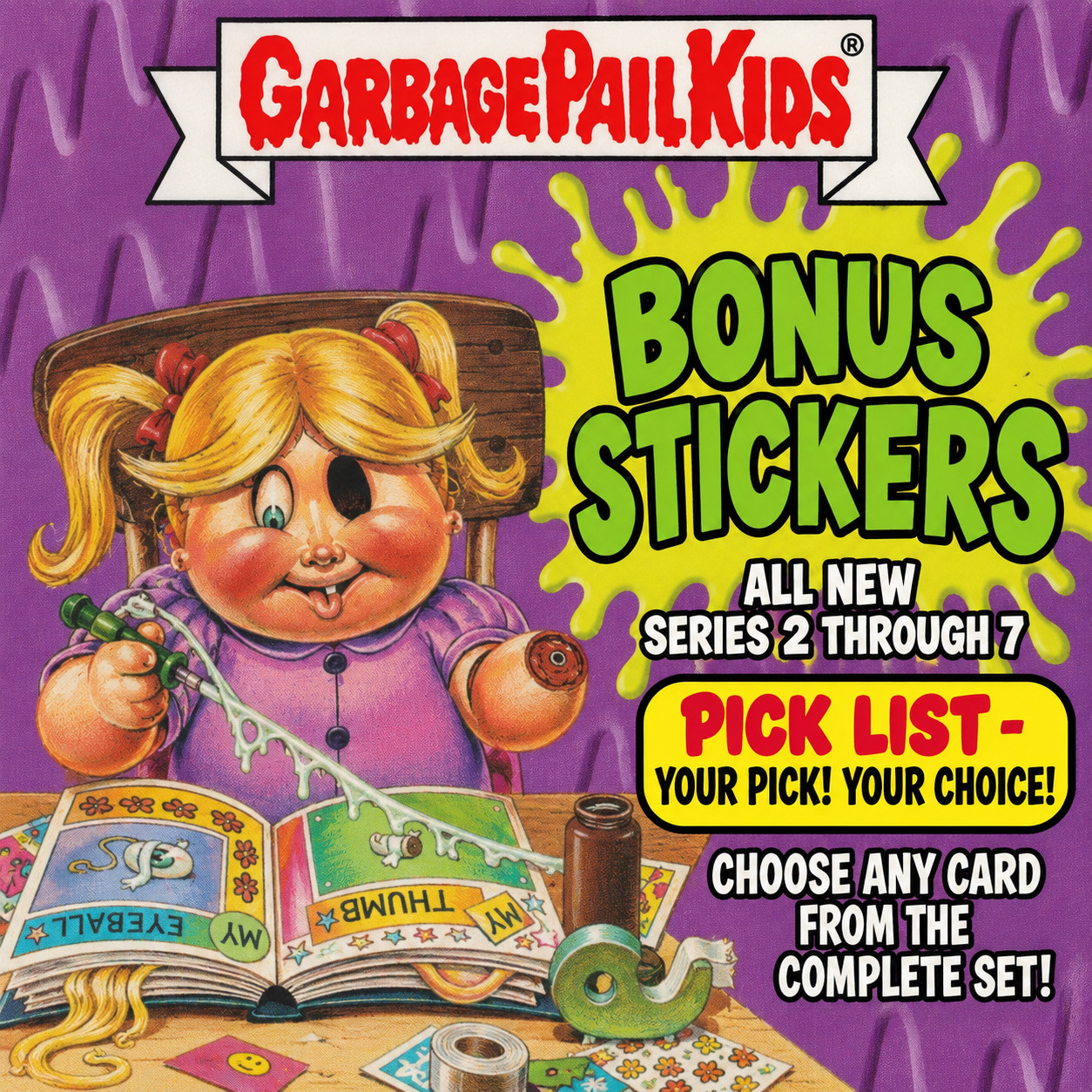 Garbage Pail Kids GPK 2004-2008 All-New Series 2-7 ANS BONUS STICKERS Pick List