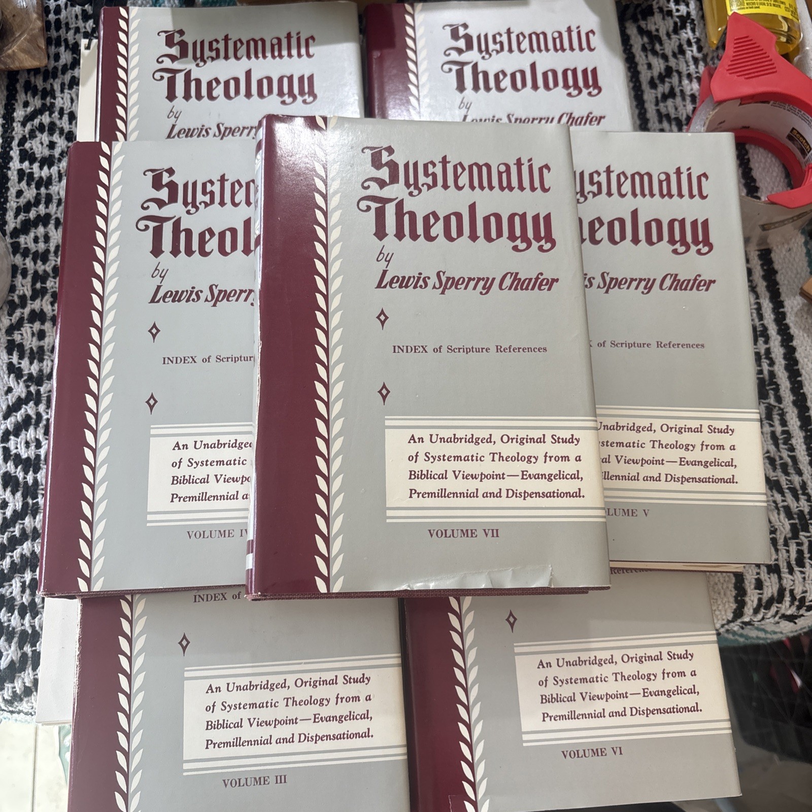7 vol. SYSTEMATIC THEOLOGY by Lewis Sperry Chafer 1974 Great Conditions