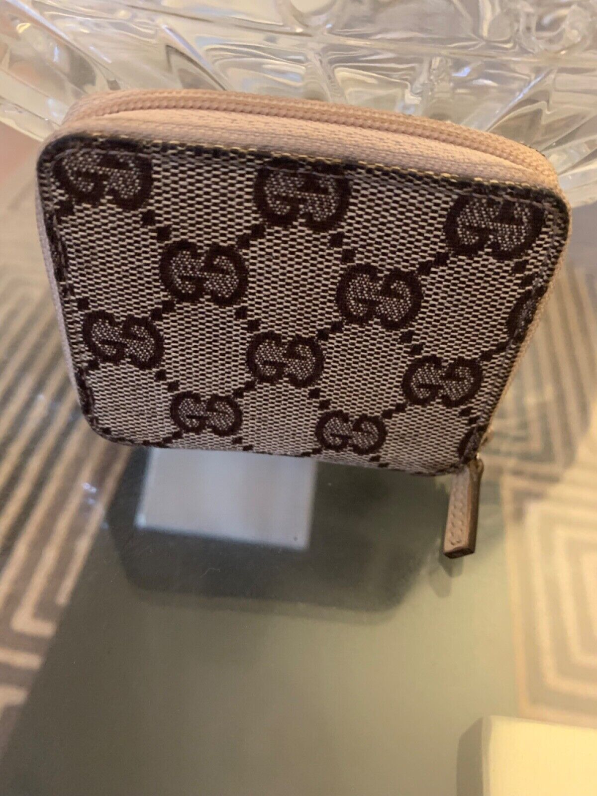 Authentic Gucci Zippy Zip Around Mini Case Pouch Wallet
