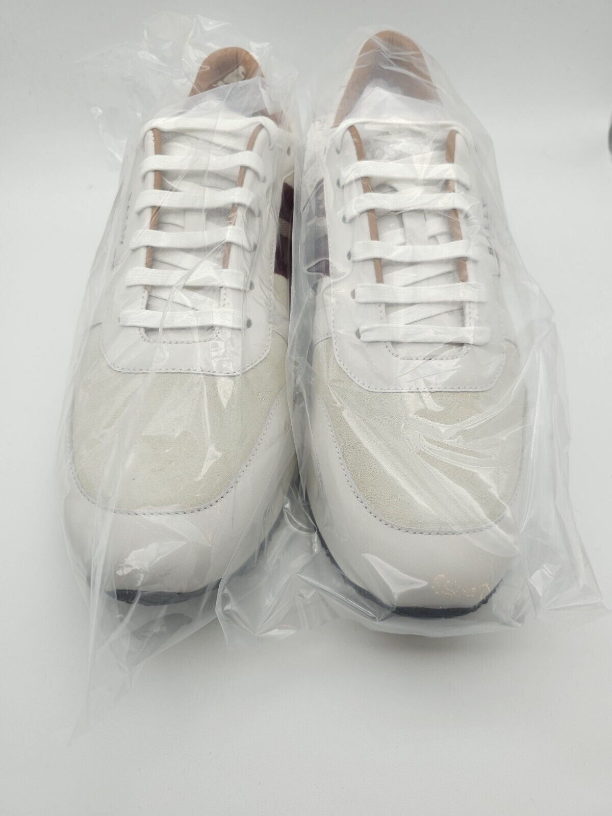 Bally Sprinter Calf Plain Leather Suede Sneaker Shoes White US 11 $650 GL023064