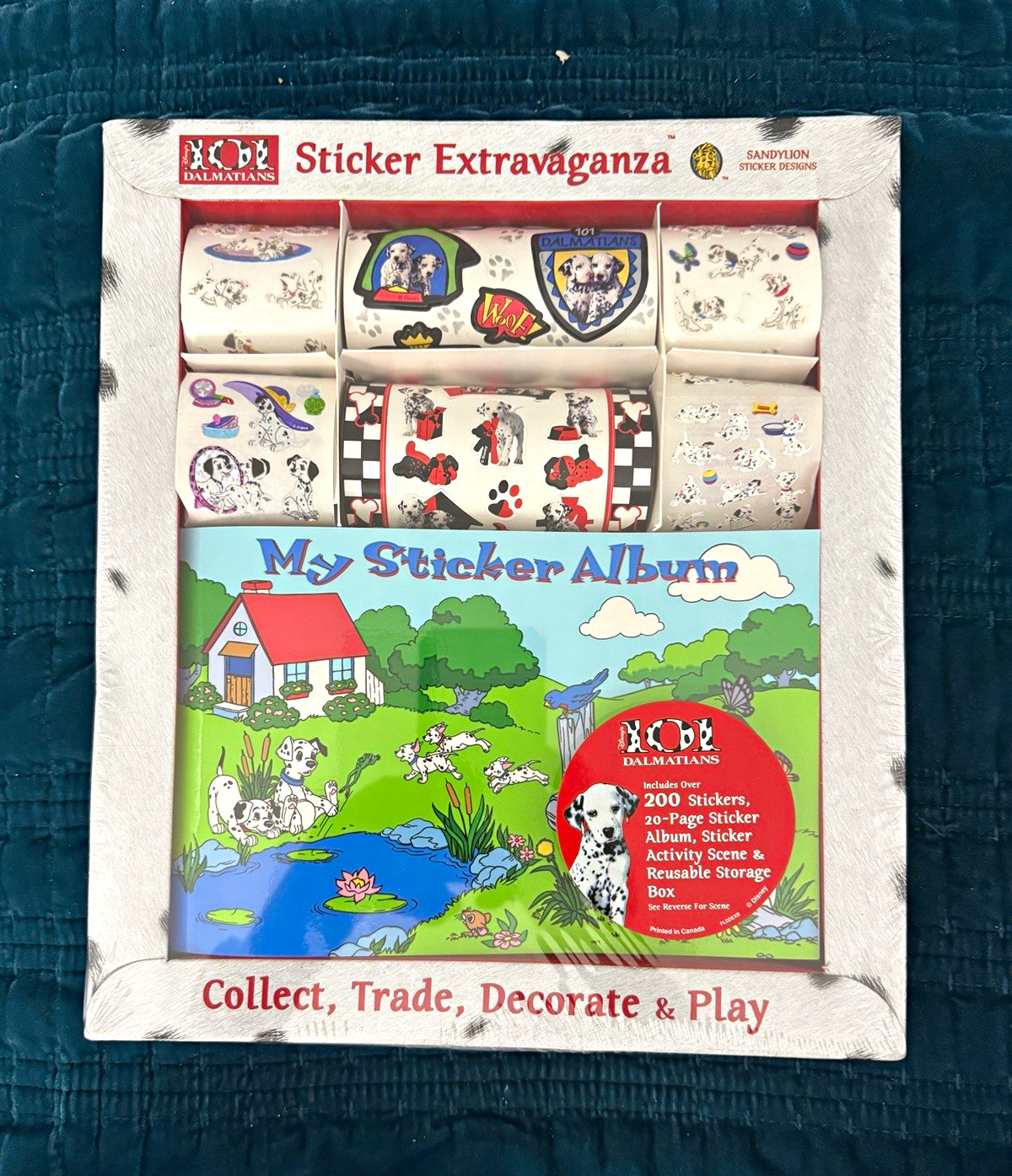 Vintage Disney 101 Dalmatians Sandylion Sticker Extravaganza 200+ Album Set