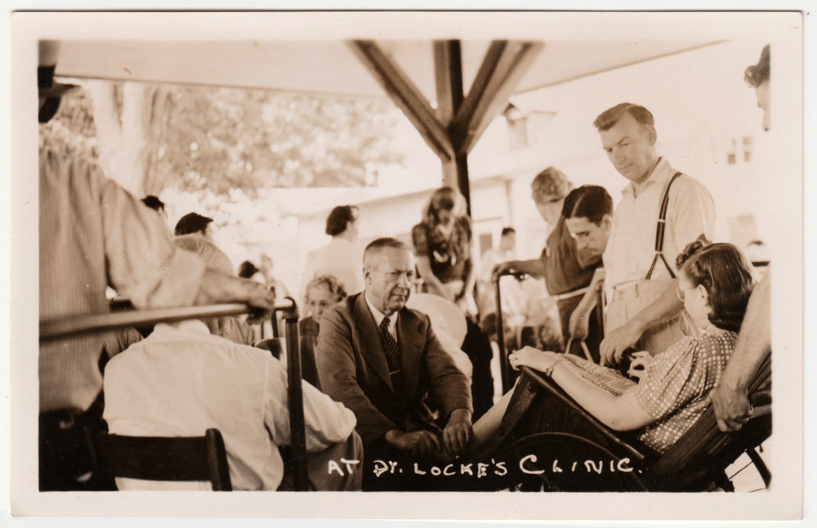c1930s Dr Locke Clinic Williamsburg Ontario Foot Treatment Photo Postcard