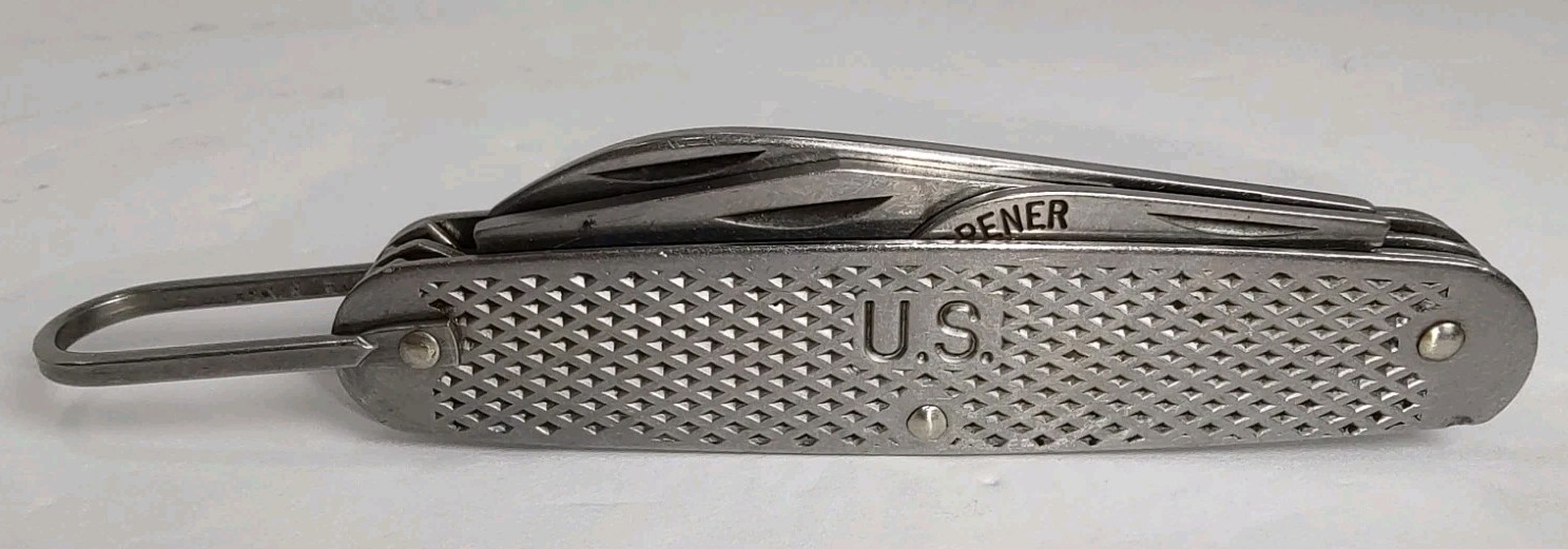 Vintage 1982 US Military Army/Marine USGI Camillus USA 4 Blade Scout Field Knife