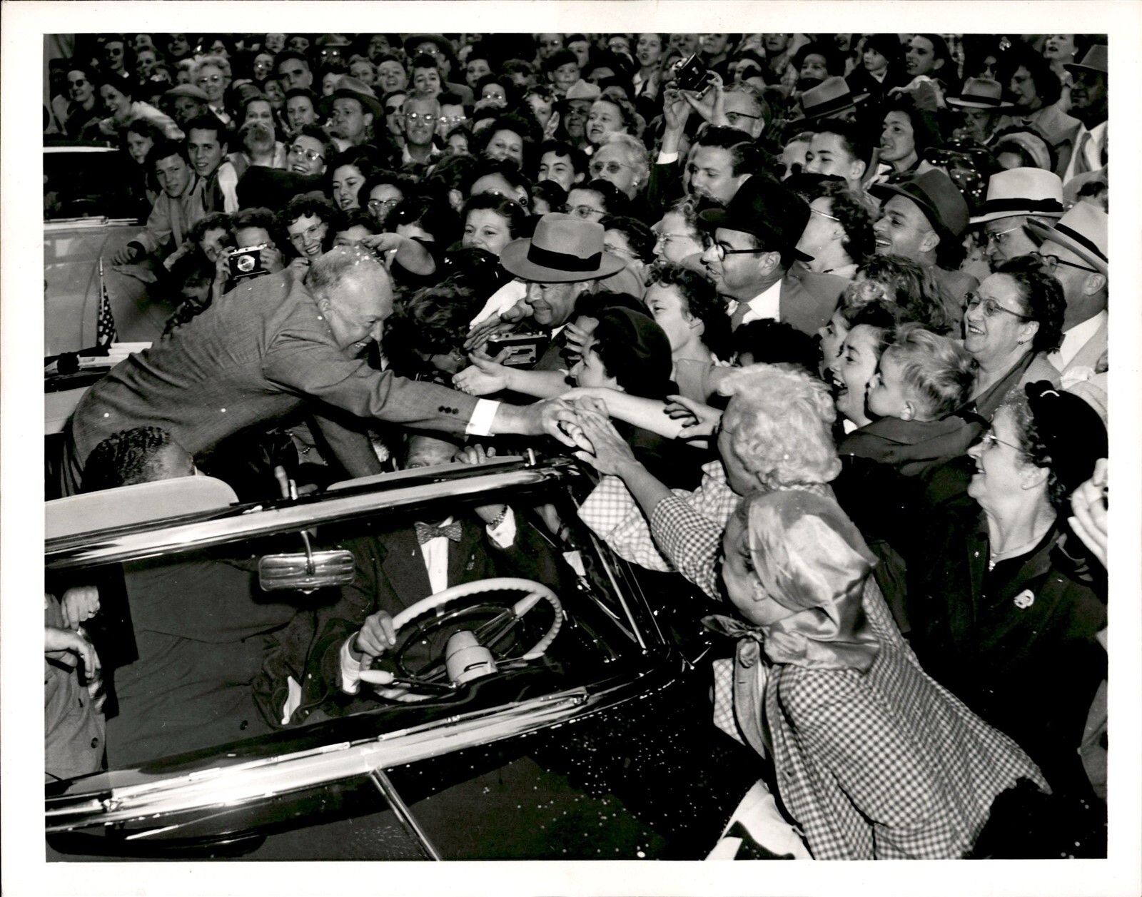LG72 1952 Original Frank Jurkoski Photo IKE STORMS ADLAI\'S STRONGHOLD Eisenhower