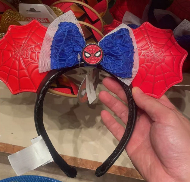 Authentic 2026 Hong Kong Disneyland Spider-Man Double-Sided Minnie Ears Headband Authentic 2026 Hong Kong Disneyland Spider-Man Double-Sided Minnie Ears Headband