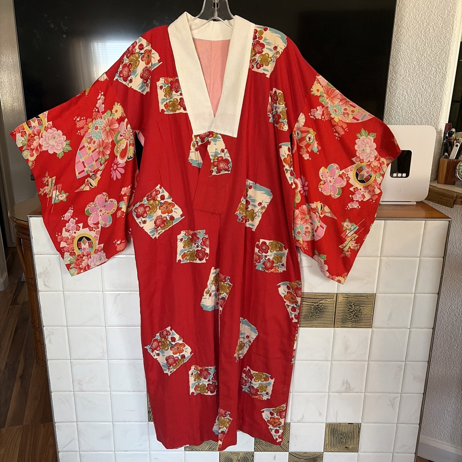 Wonderful Vintage Kimono Cotton JUBAN Japanese 
