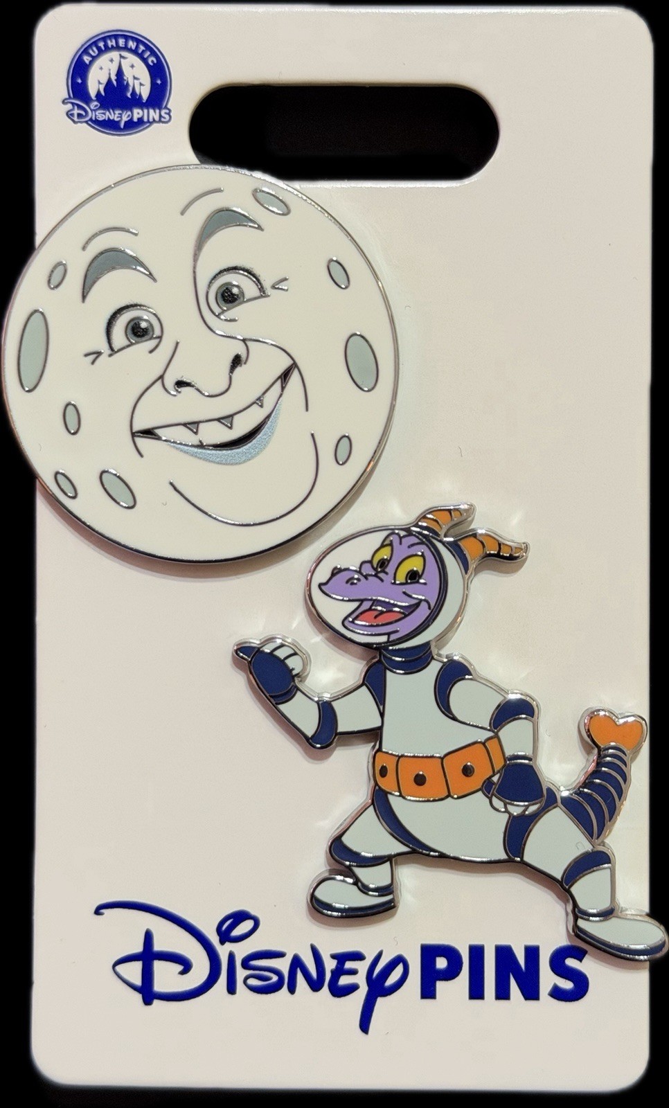 2026 Disney Parks EPCOT Figment Astronaut & Eric Idle Moon Face 2 Pin Set OE