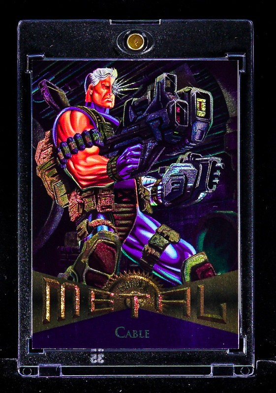 Cable RARE VINTAGE METAL FOIL FUTURE SOLDIER CARD X-Men Marvel