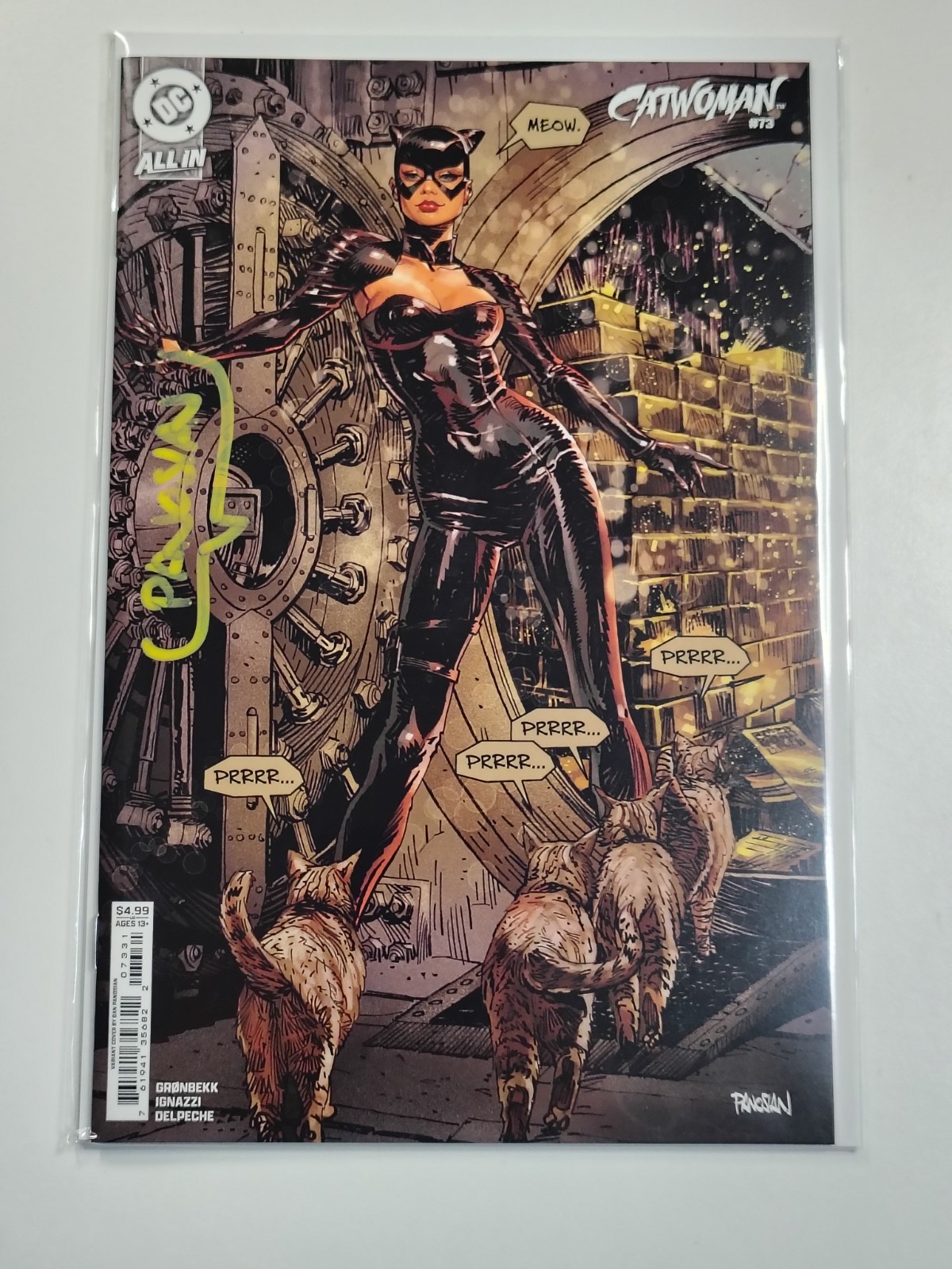 Catwoman #73 Dan Panosian Variant Signed w/COA