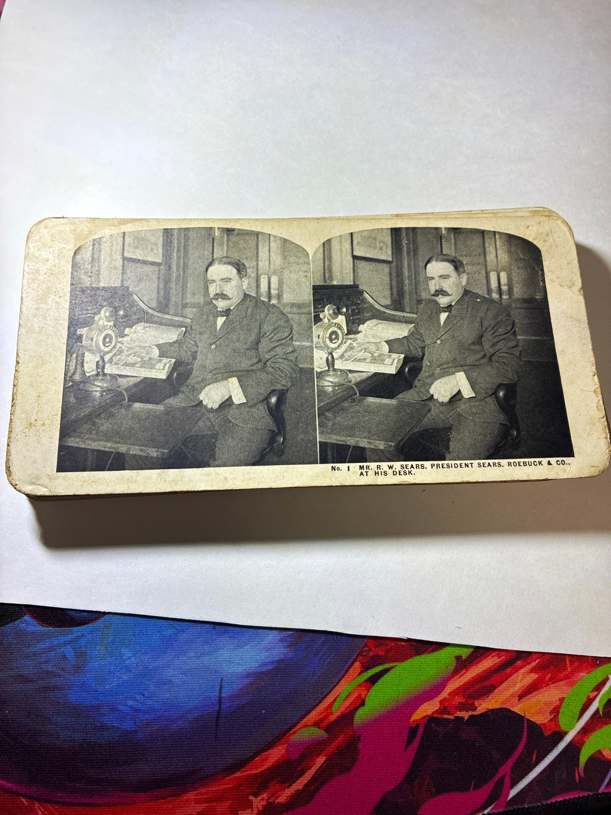 25 Vintage c1908 Sears Roebuck Stereoview Cards Lot Richard Sears Fire Dept 