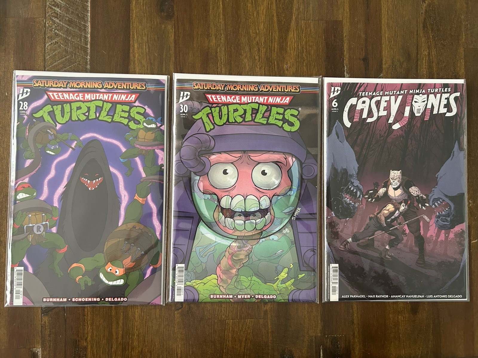 IDW TMNT Saturday Morning Adventures #28 #30 + Casey Jones #6