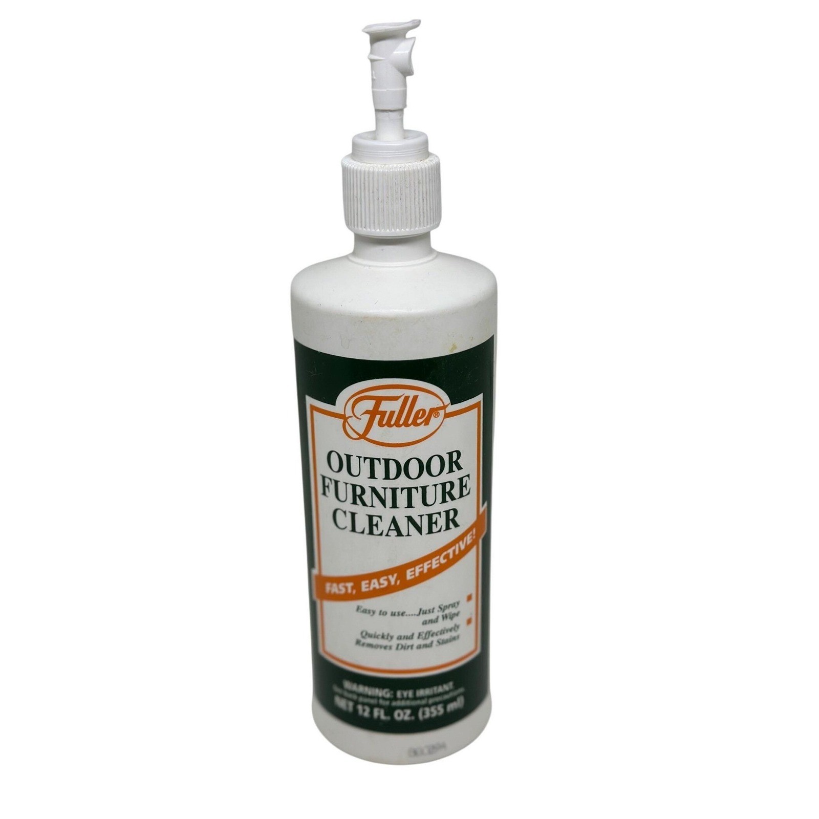 NOS Vintage Fuller Outdoor Furniture Cleaner 12oz – Sealed Pump Bottle Retro