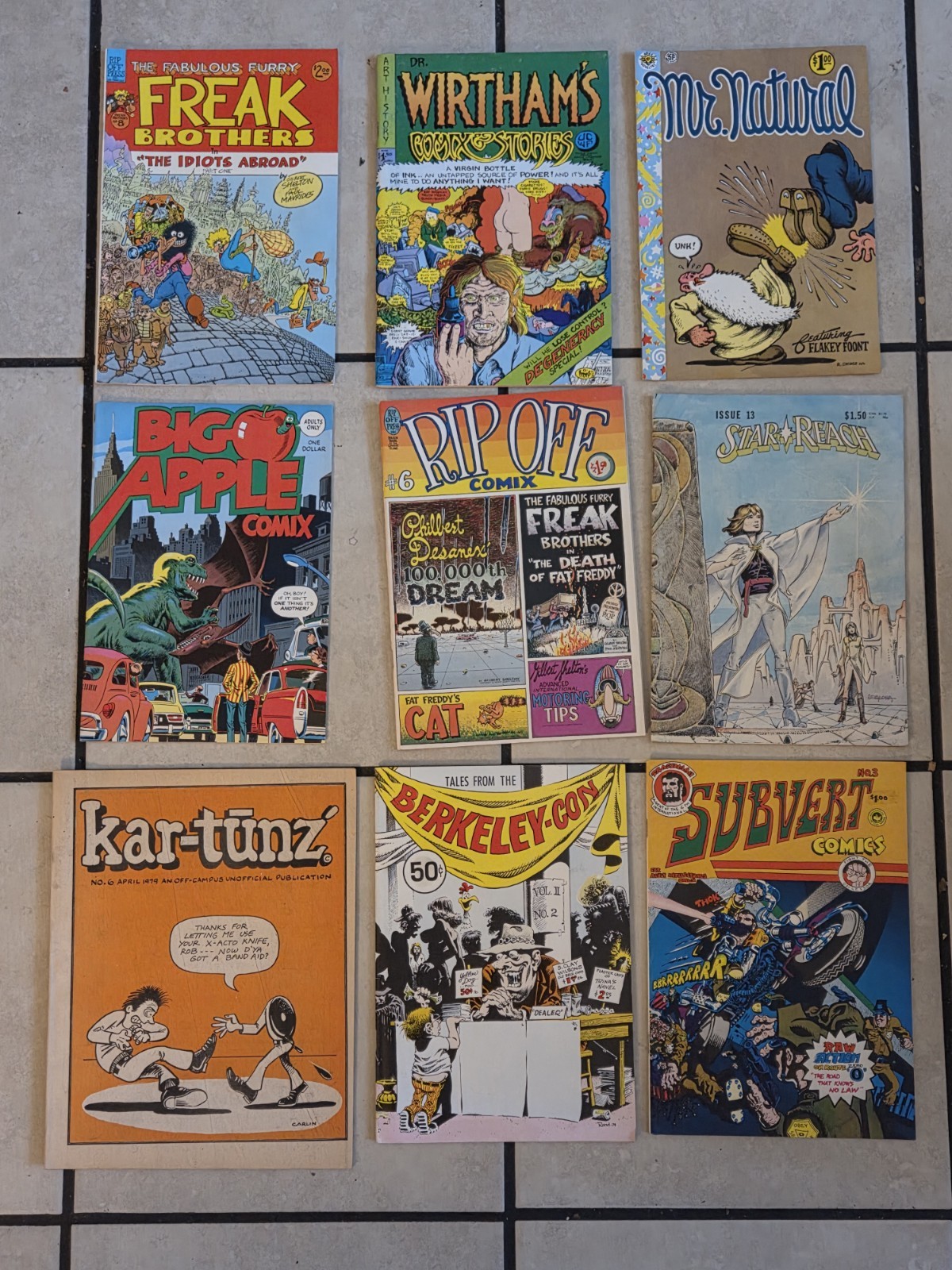 Lot Of 20 Vintage Freak, Rip-off, Wirthams, Star Reach And Other Comic Magazines
