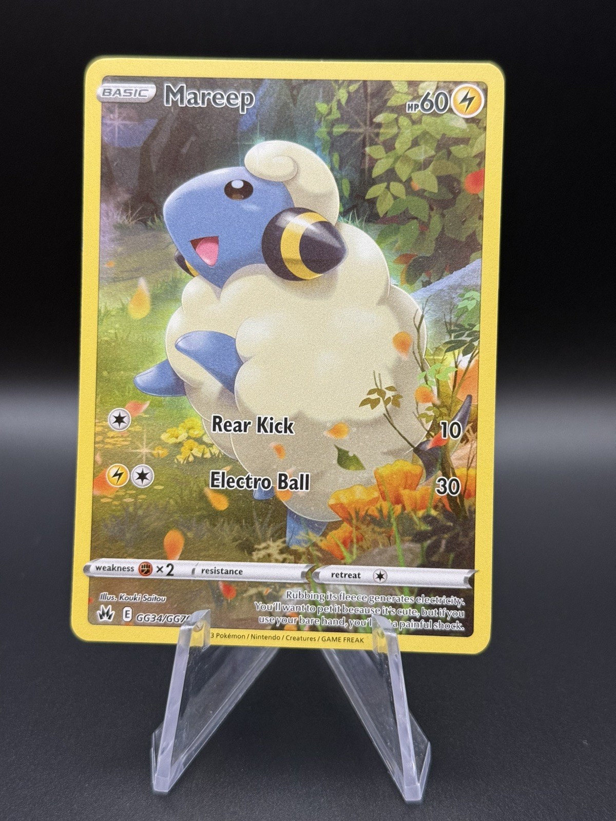 Mareep GG34/GG70 SWSH Crown Zenith Galarian Gallery Holo Ultra Rare Eng 2023