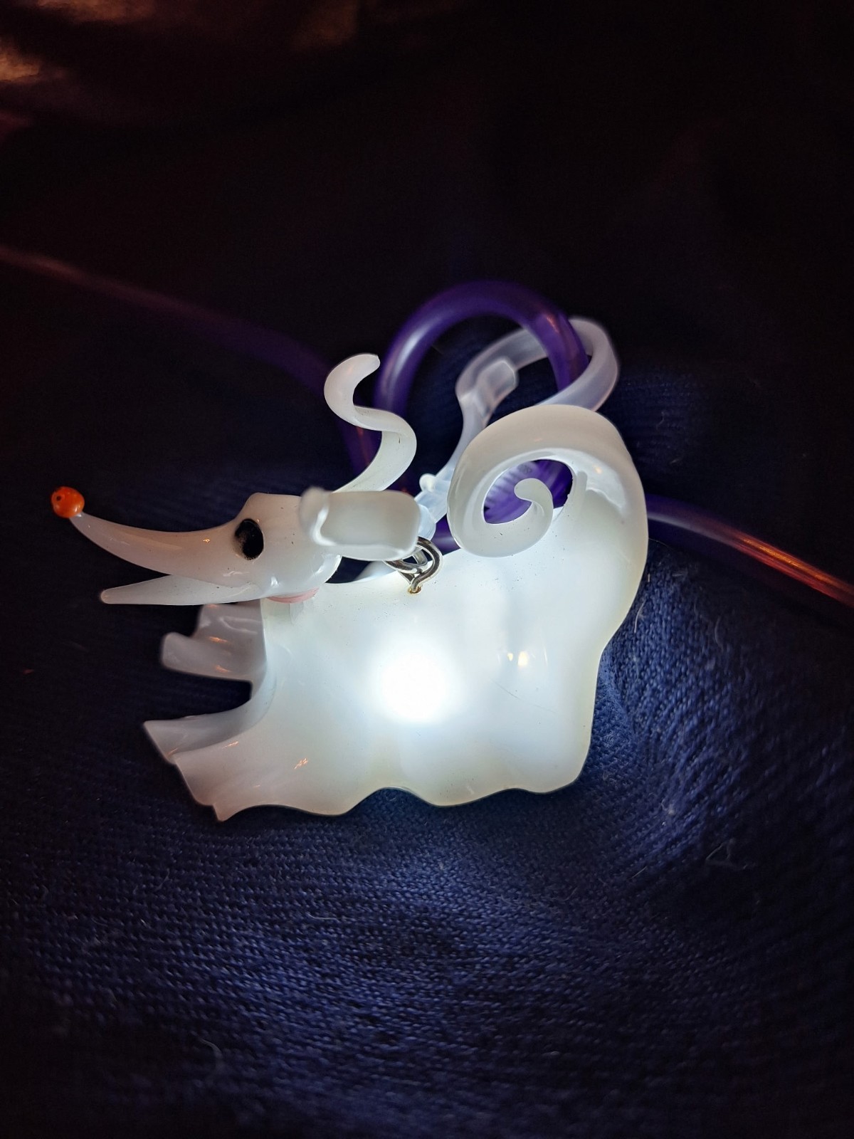 Disney Zero Light up Straw Clip Nightmare Before Christmas Halloween Goth