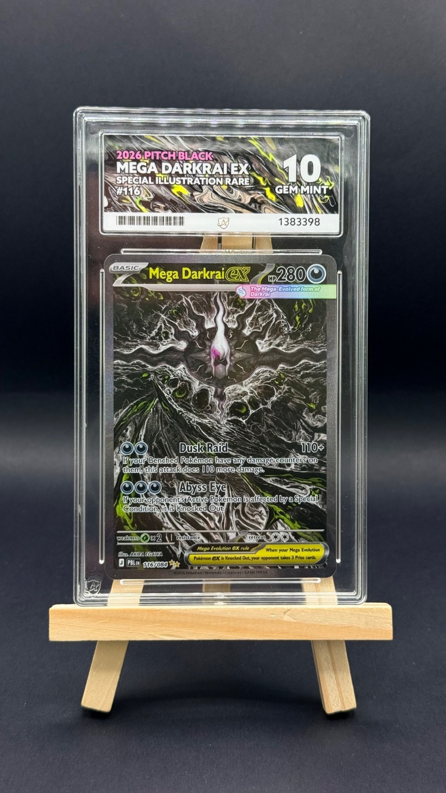 Mega Darkrai EX ACE 10 116/084 2026 Pitch Black SIR English Pokémon TCG