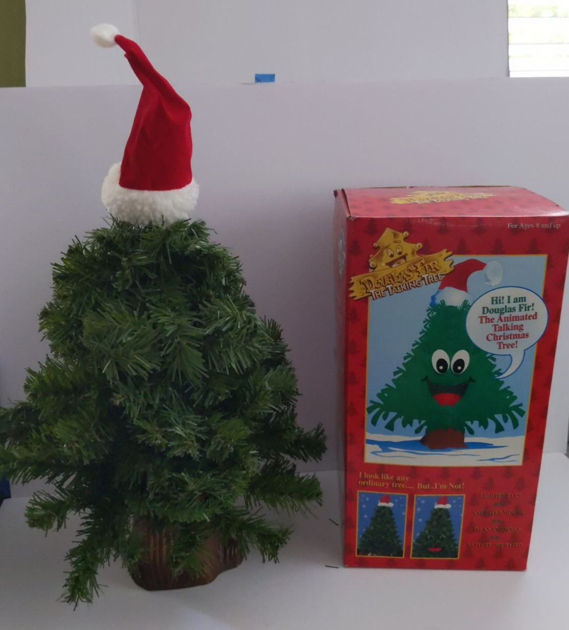 VTG 1996 Gemmy Douglas Fir The Animated Talking Christmas Tree Tested & Working