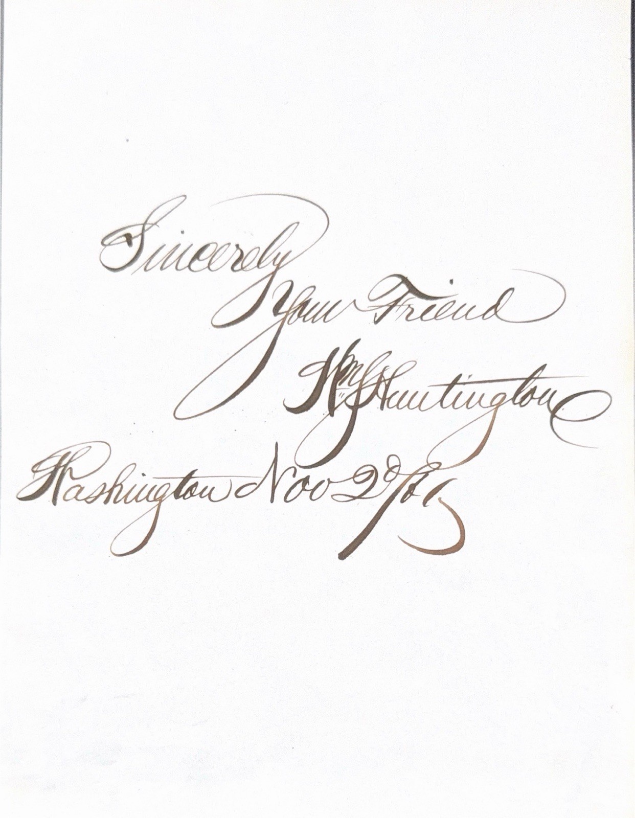 ORIGINAL WILLIAM HENRY HUNTINGTON SIGNATURE MYSTICAL SEVEN TRANSCENDENTALIST
