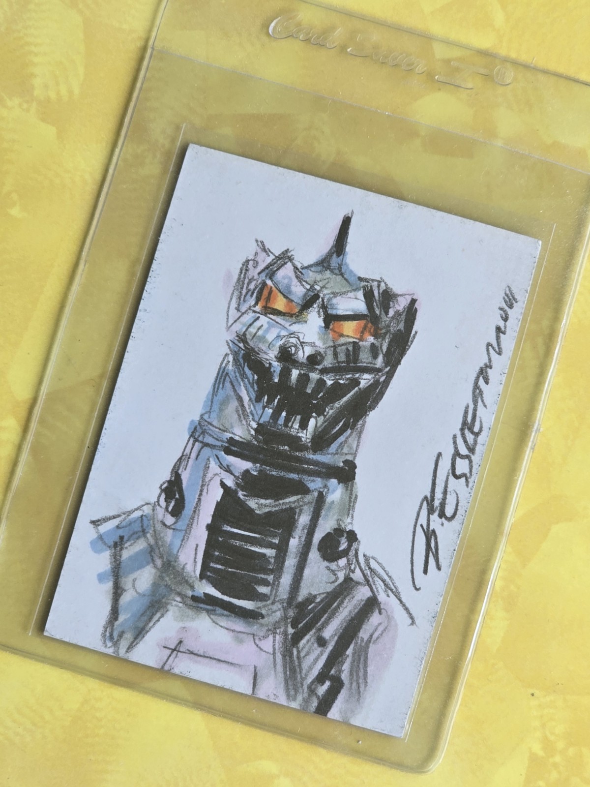 2006 GODZILLA KING OF MONSTERS  BOB EGGLETON SKETCH CARD KIRYU 1/1 NM/M