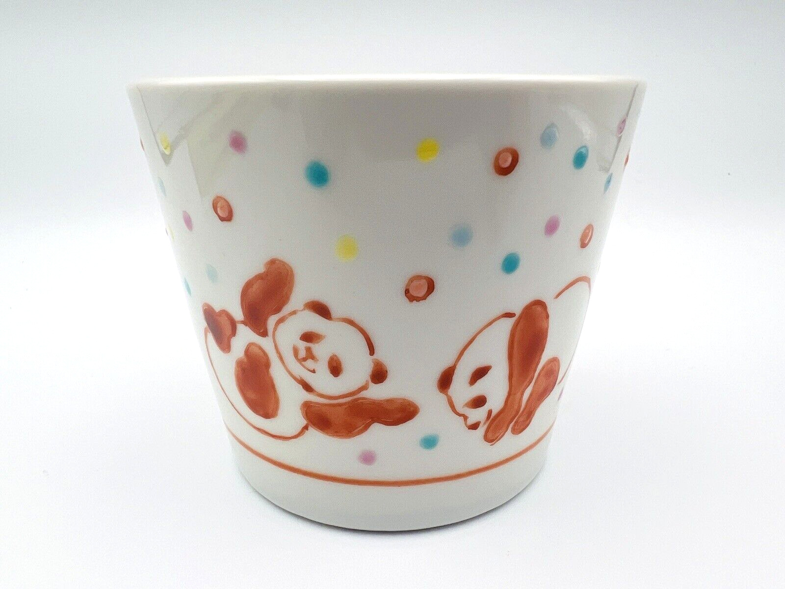 Kutani Yaki Ware Pottery Tea Cup Pandas Made in Japan Boxed