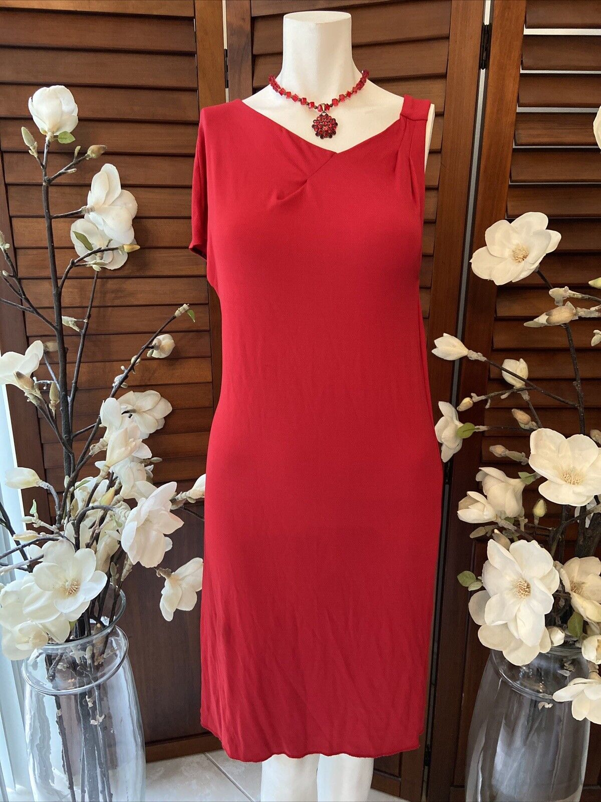 Narciso Rodriguez Red Cocktail Dress Original Sample Prototype Womens SZ ?