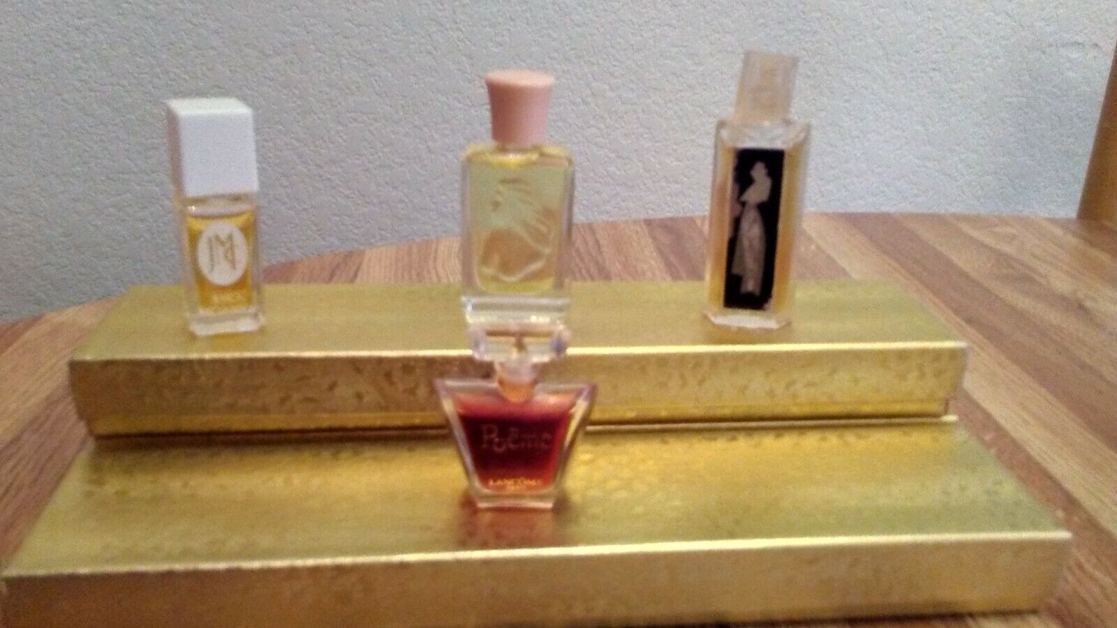 Vintage Lot of 4 Mini Perfume JML, White Shoulders, Hot Couture, Poeme  *D*