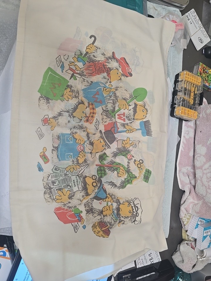 Wombles 1970VTG Pillow Case by Elisabeth Beresfords 18x28 New