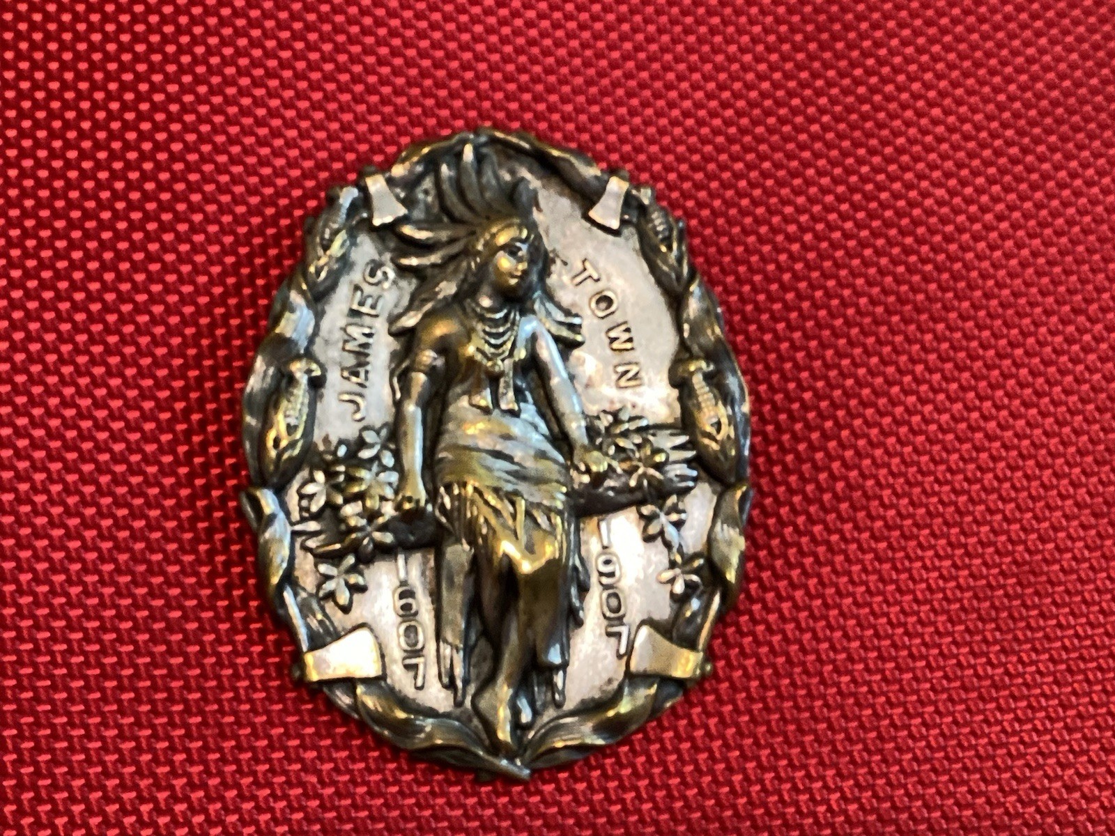 Vintage Tricentennial Jamestown 1607 1907 Pin James Town Vintage Tricentennial Jamestown 1607 1907 Pin James Town