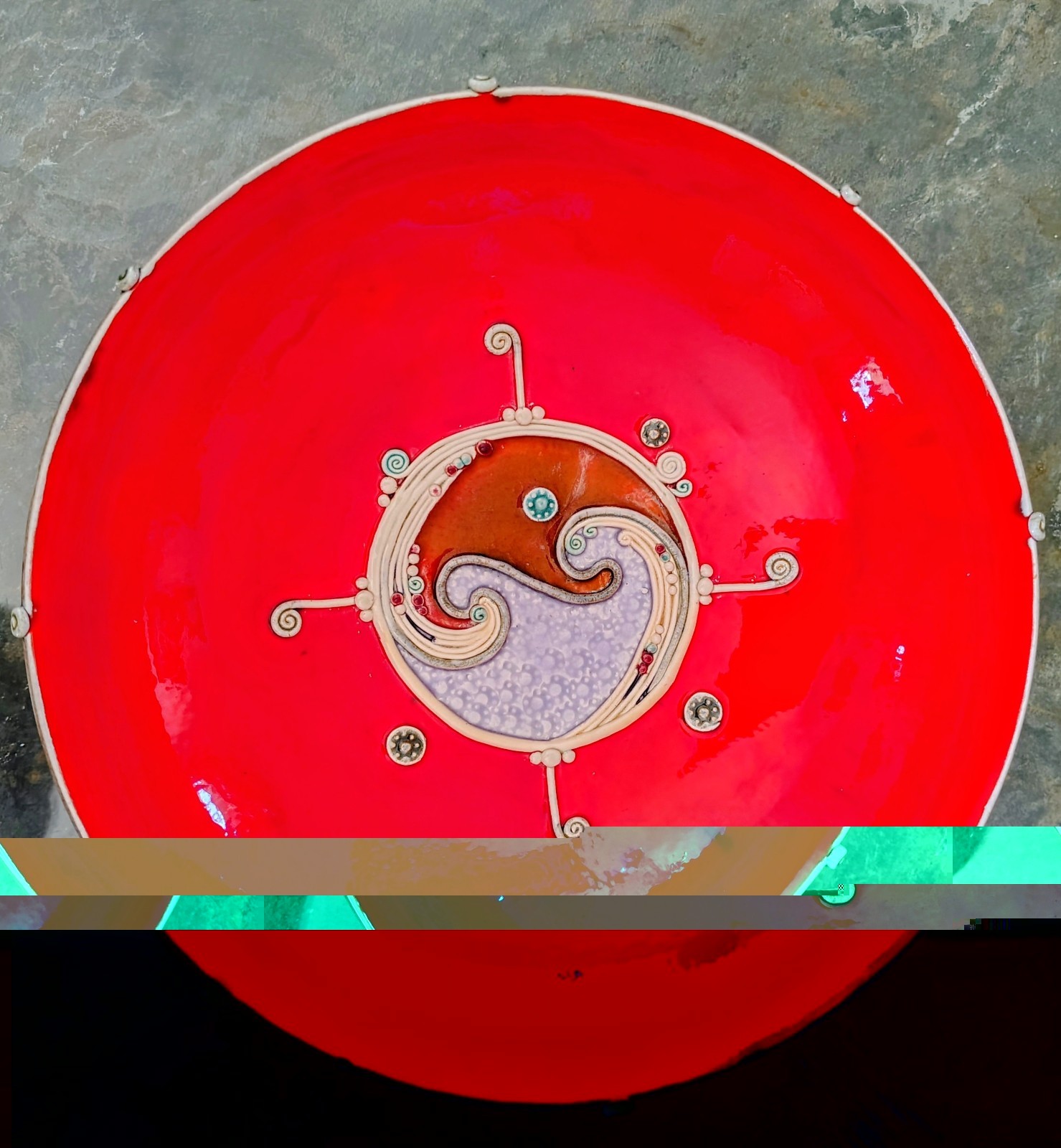 Vintage Japanese Art Hand Painted Plate Dish Signed