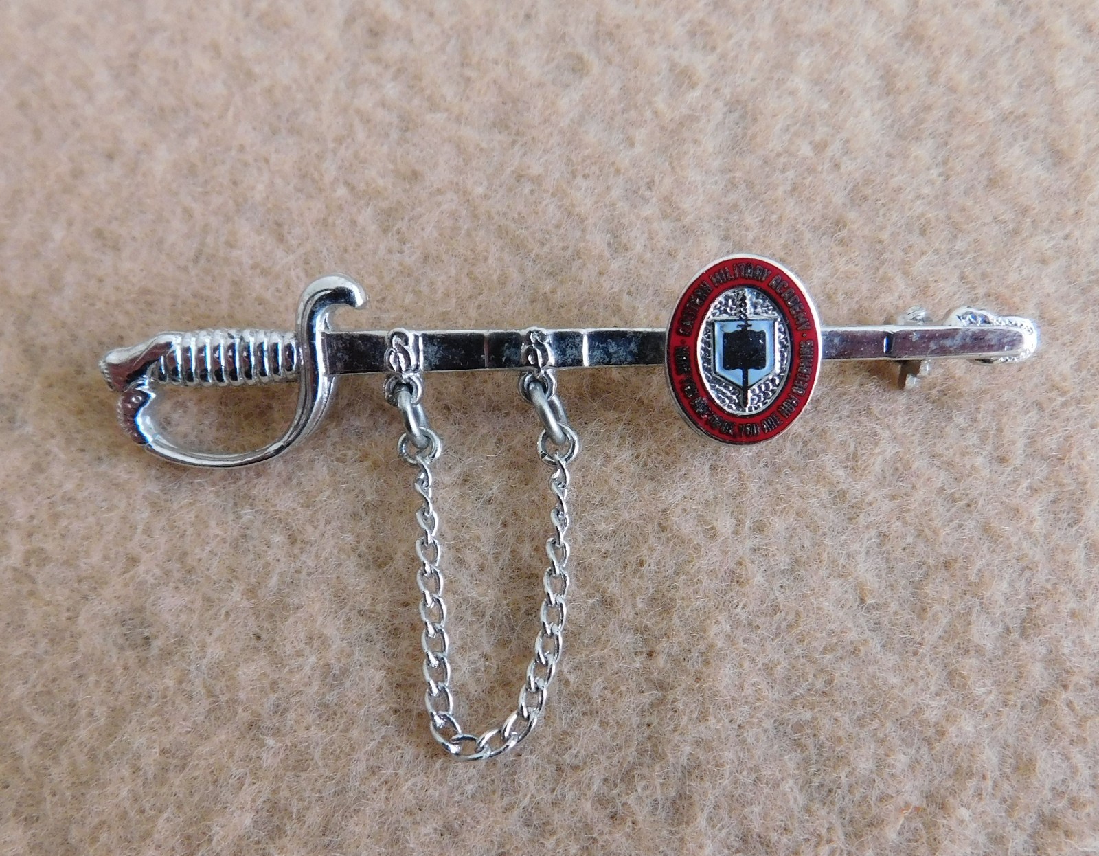 VINTAGE EASTERN MILITARY ACADEMY SWORD PIN