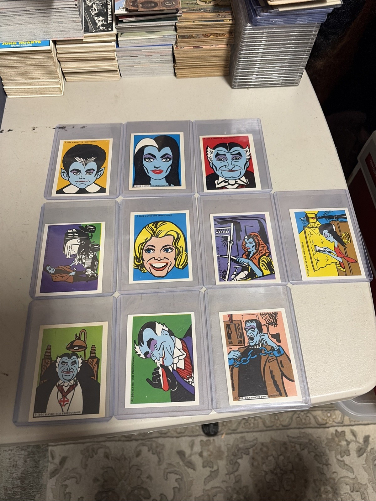 The Munsters TV Show Stamp / Sticker Lot Of 10 1964 Leaf