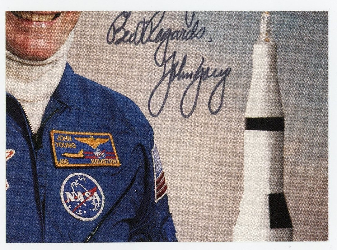 John Young~ Signed Autographed Photo Cut Apollo 16 Moonwalker ~ JSA LOA