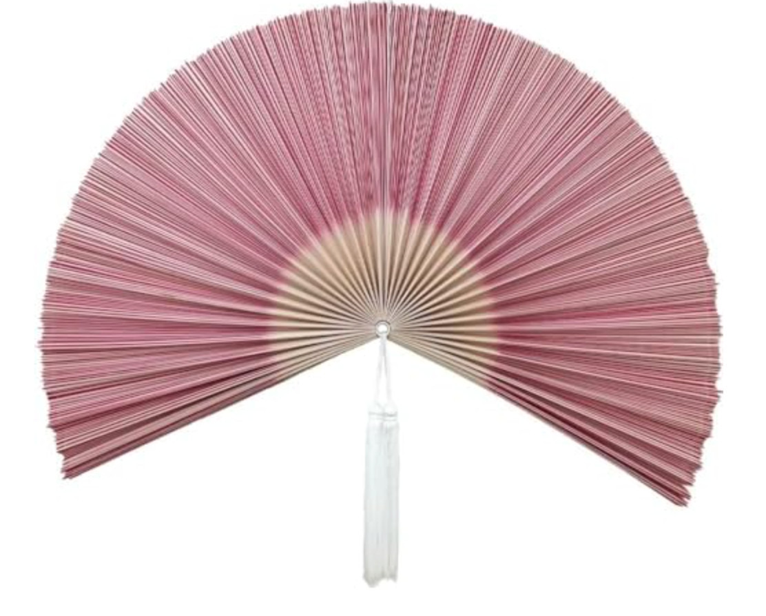 ChumDecor - Japanese Large Decorative Bamboo Folding Fan, Bamboo Fan Wall Art