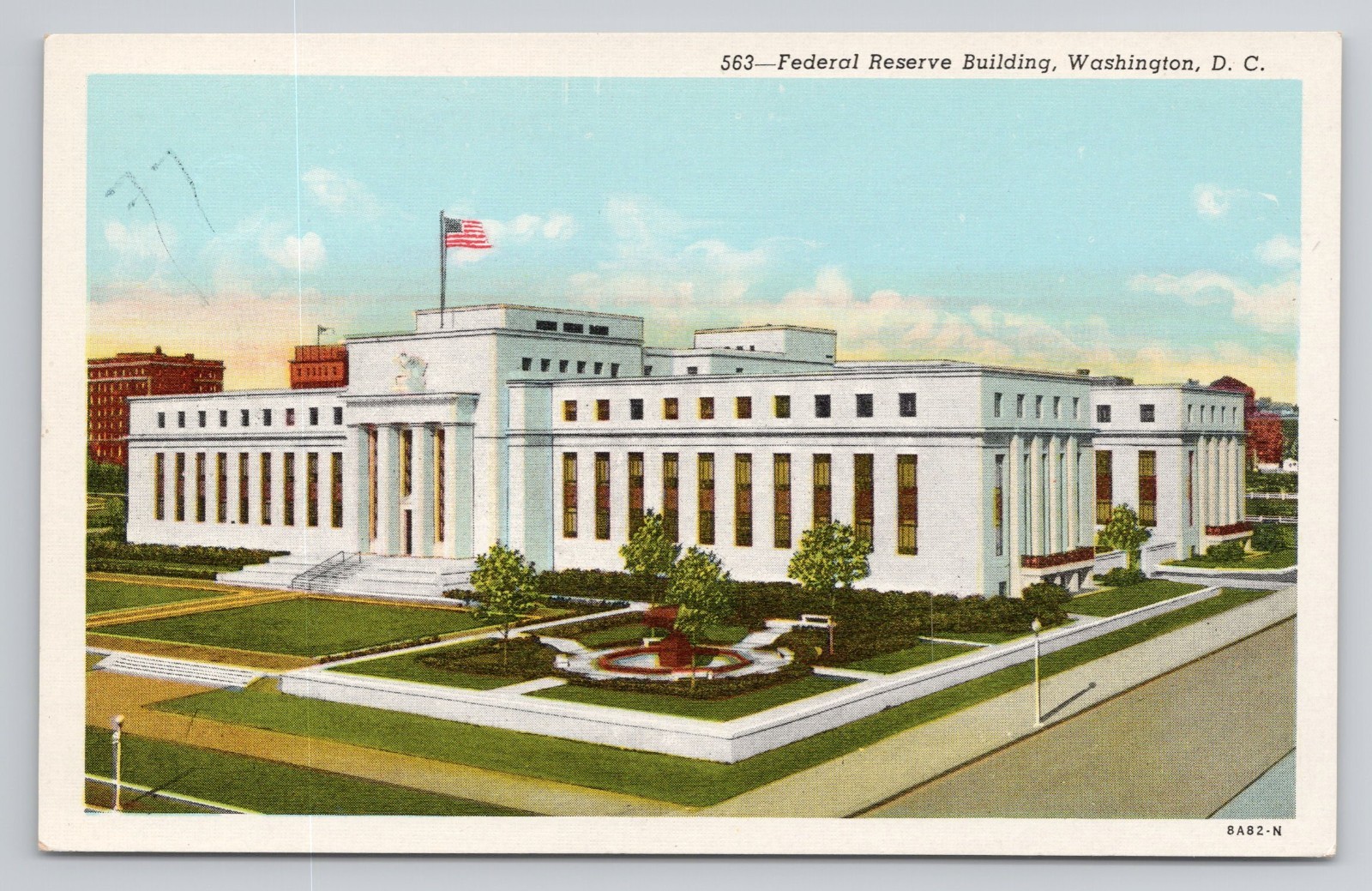 Federal Reserve Building Washington DC Postcard