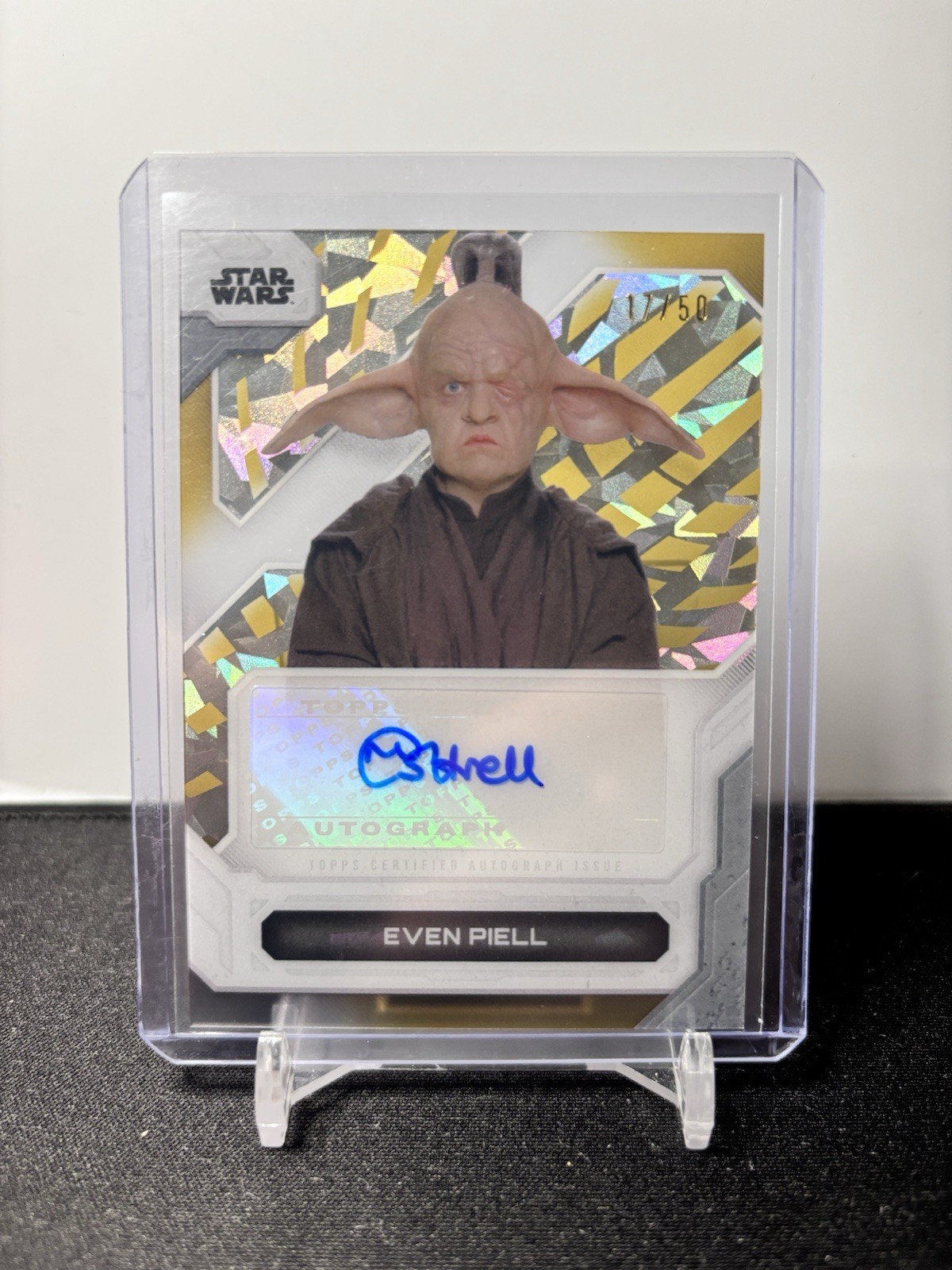 2024 Topps Star Wars High Tek Even Piell Gold Autograph /50 #A-MC