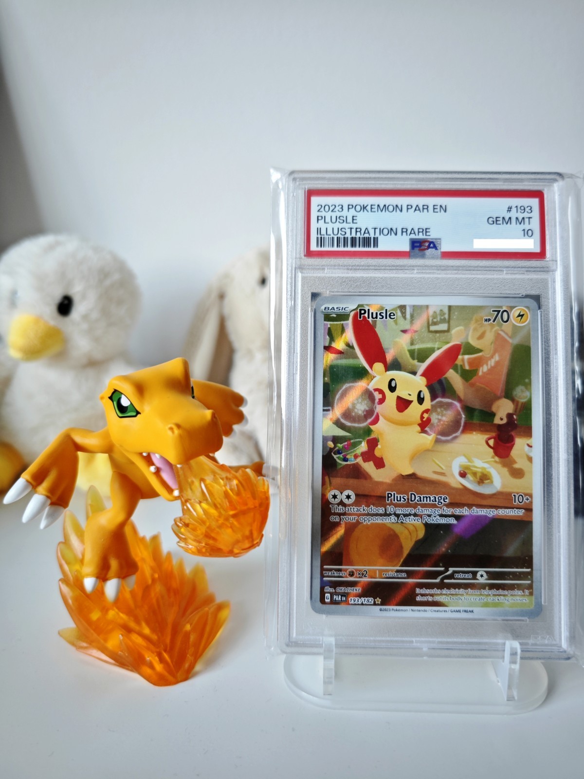Pokemon Plusle 193/182 Sv04: Paradox Rift #193 PSA 10 English