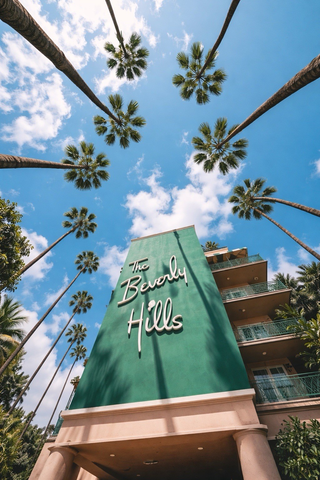 BEVERLY HILLS HOTEL - BEVERLY HILLS California MODERN Vintage Postcard A411