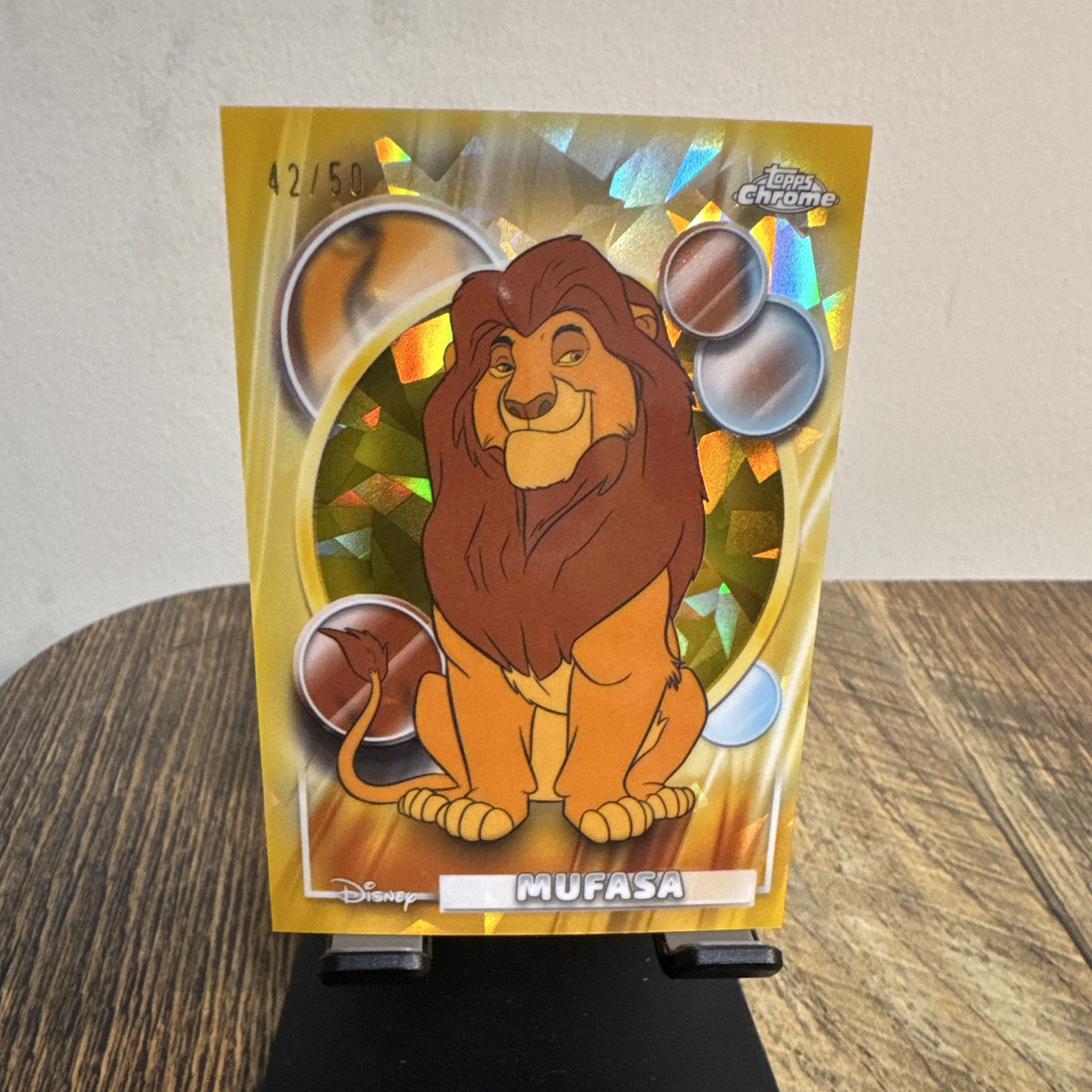 Topps 2026 Topps Chrome Disney The Lion King Mufasa #164 Gold /50 42/50
