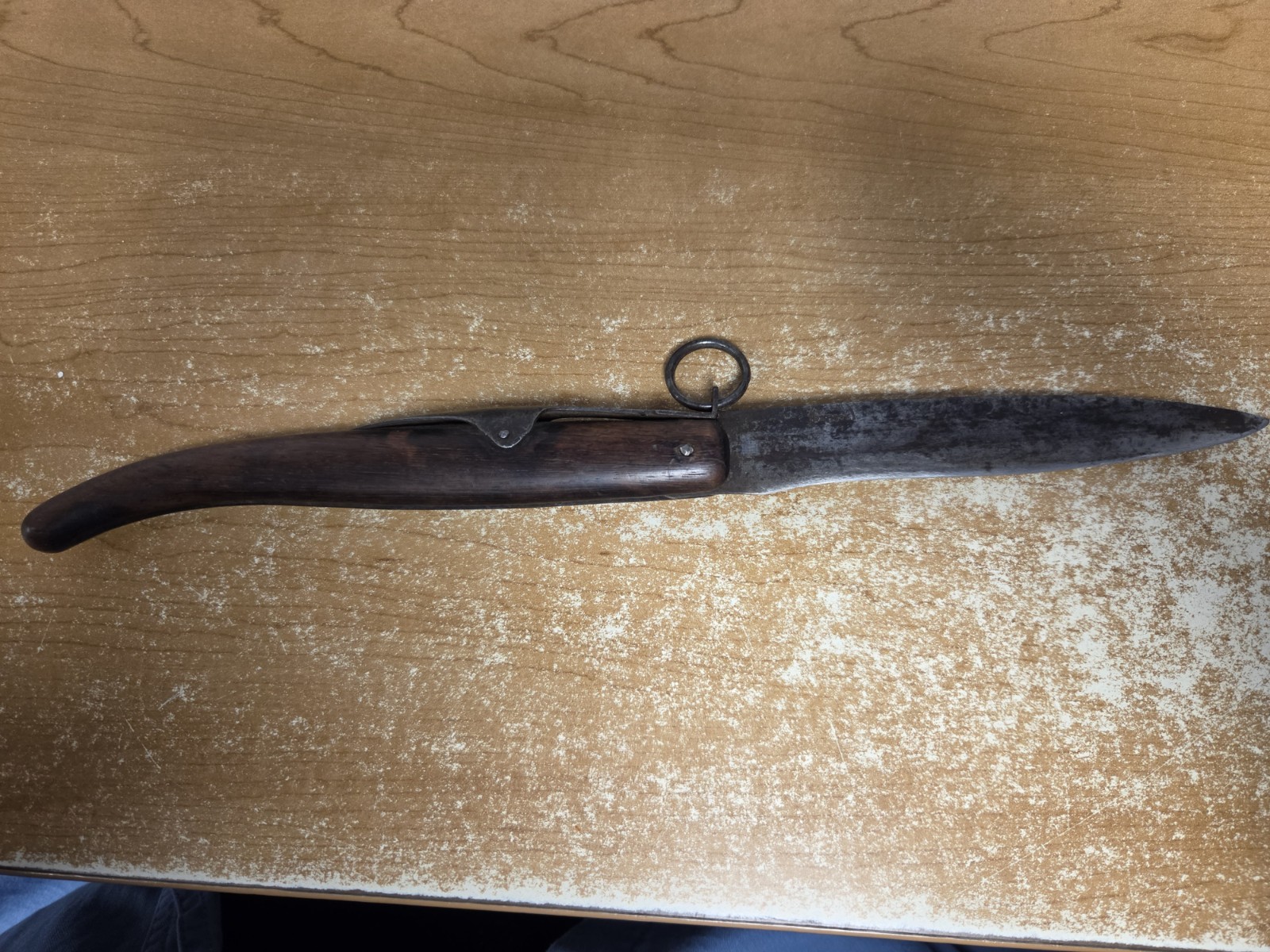 WWI French Trench Knife Double Stamped COUVREUX & BATISSE Couteau A Palme Clasp