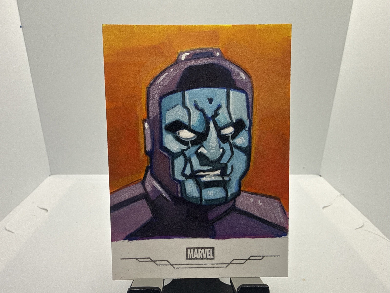 2026 Topps Marvel Neon Kang the Conqueror Sketch Card