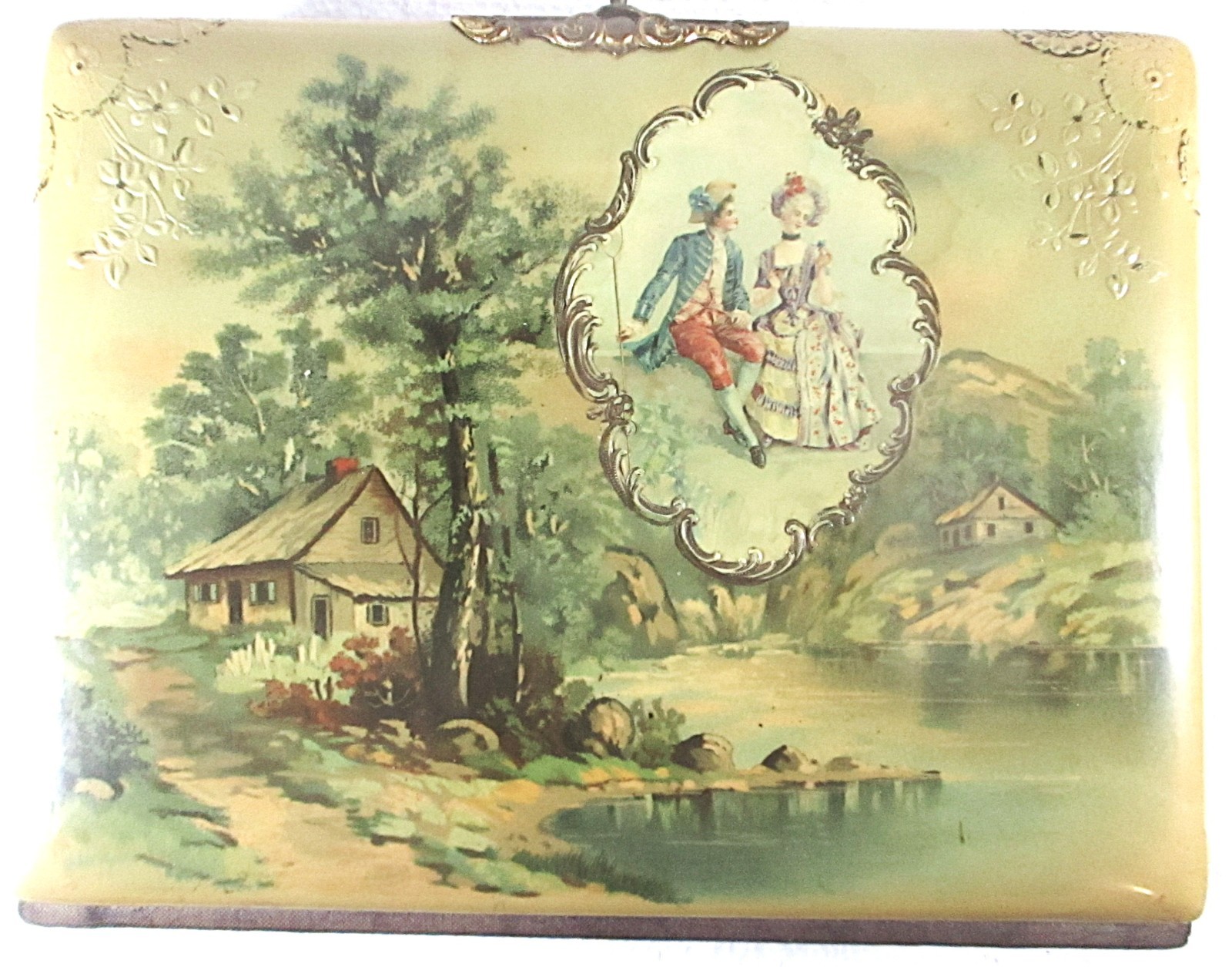 CA 1890\'S VICTORIAN STYLE CELLULOID DESIGN PHOTO ALBUM, AMERICAN FINE CONDITION