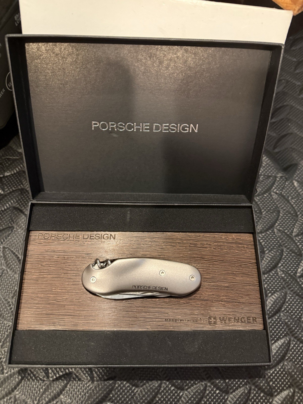 Extremely Rare PORSCHE DESIGN WENGER SILVER Swiss army knife multi tool