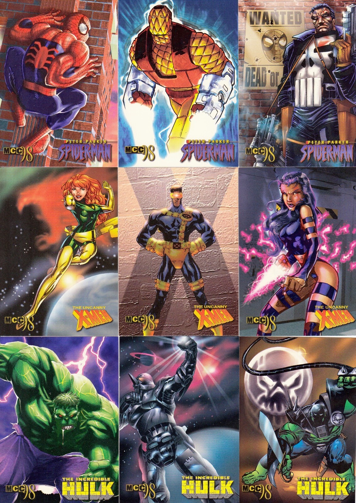 Marvel Creators Collection 1998 Fleer/Skybox Base Card Set 72 No Checklist