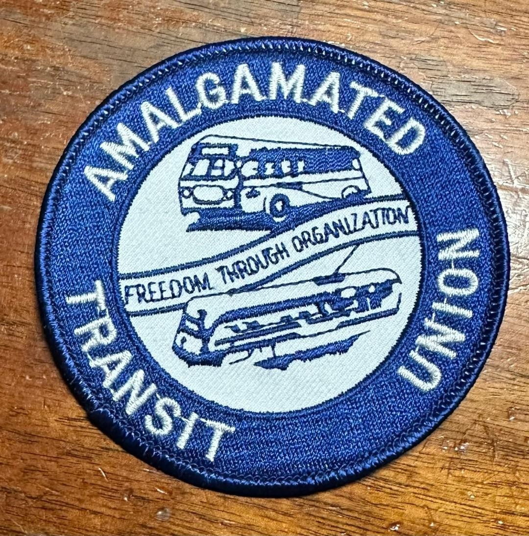 1995 Amalgamated Transit Union Street Car Subway Bus Rail Boat Operator's Patch