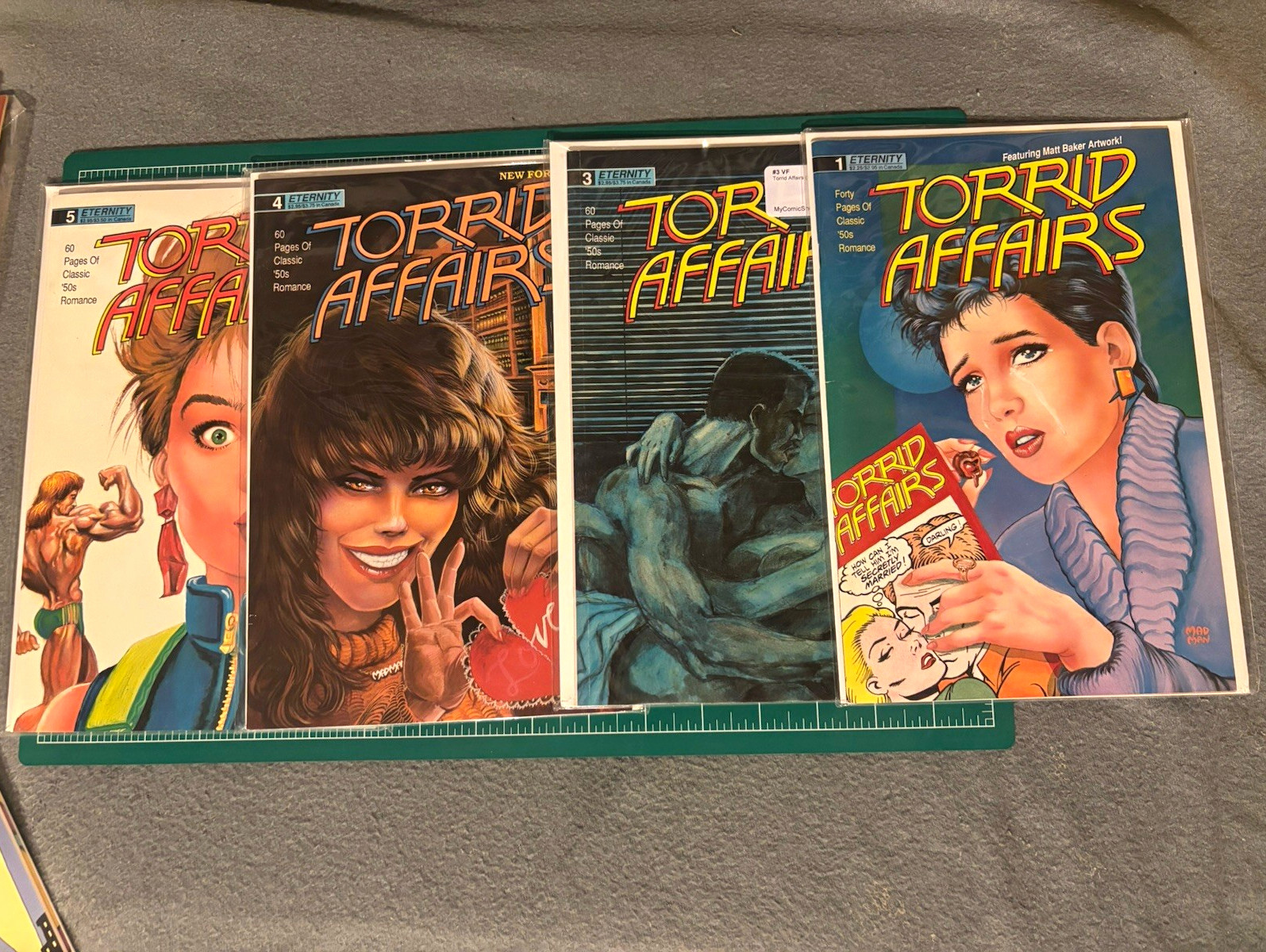 Torrid Affairs (Eternity) #1, 3, 4, 5 Color Comic Book Single Issues