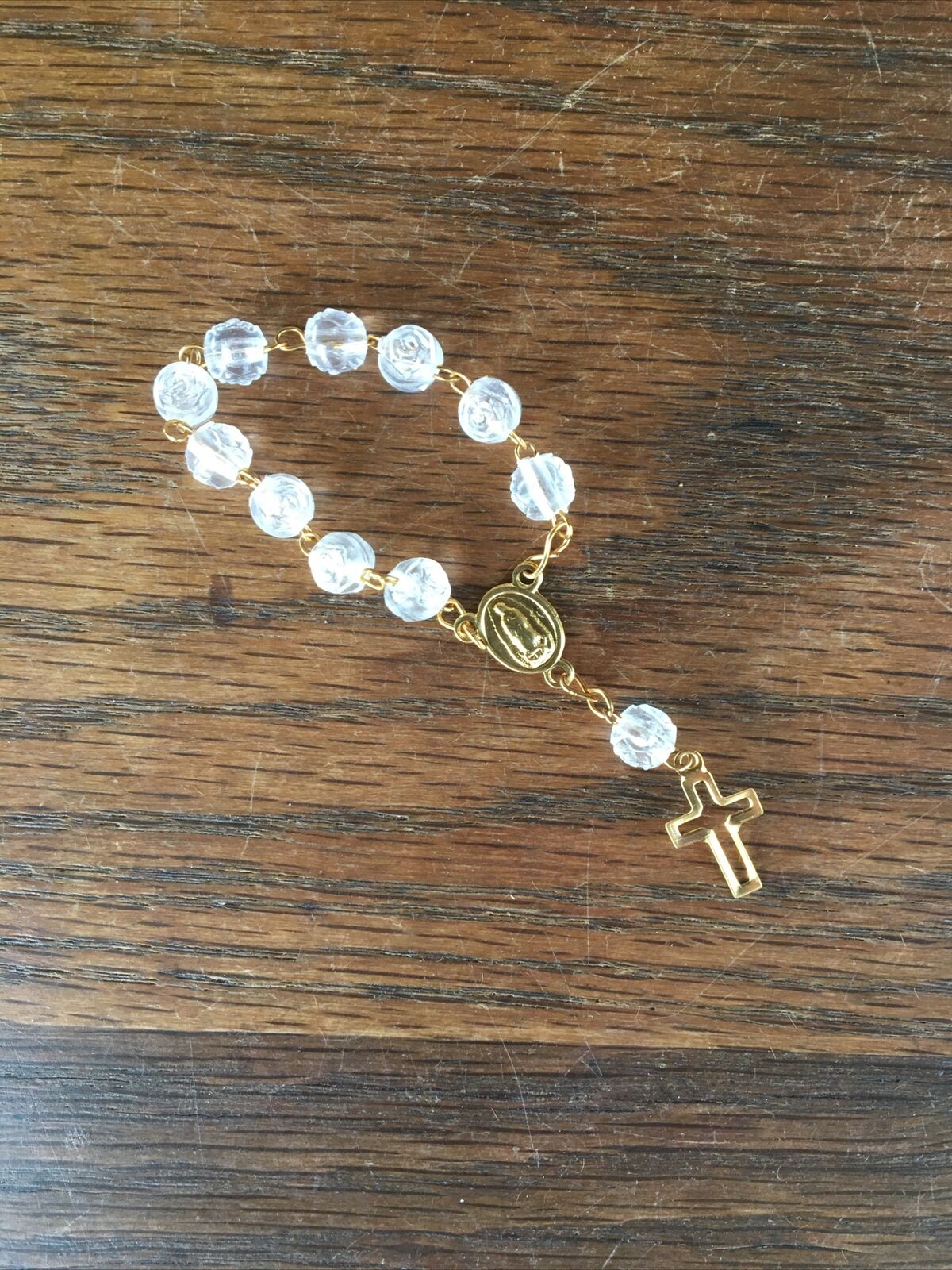 Virgin Mary & Cross Mini Rosary