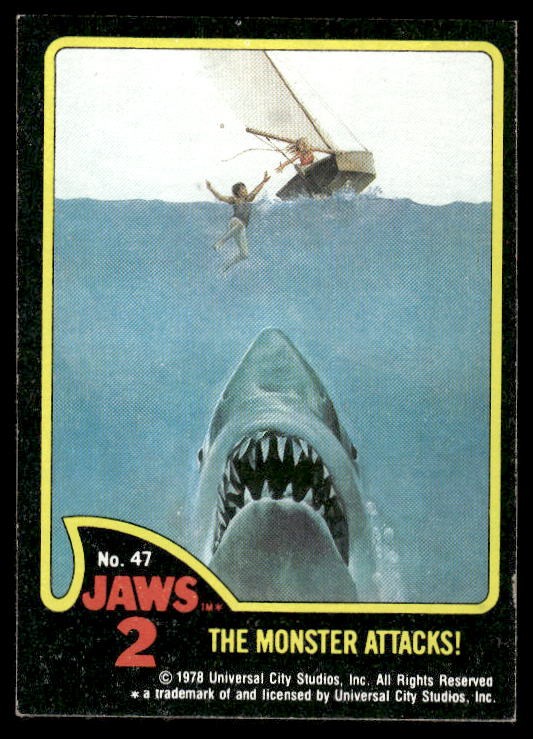 1978 Topps Jaws 2 #47 The Monster Attacks